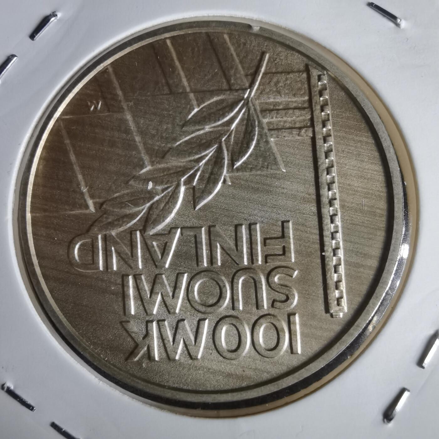 沼泽如烟--第1022场 芬兰1994年100马克银币