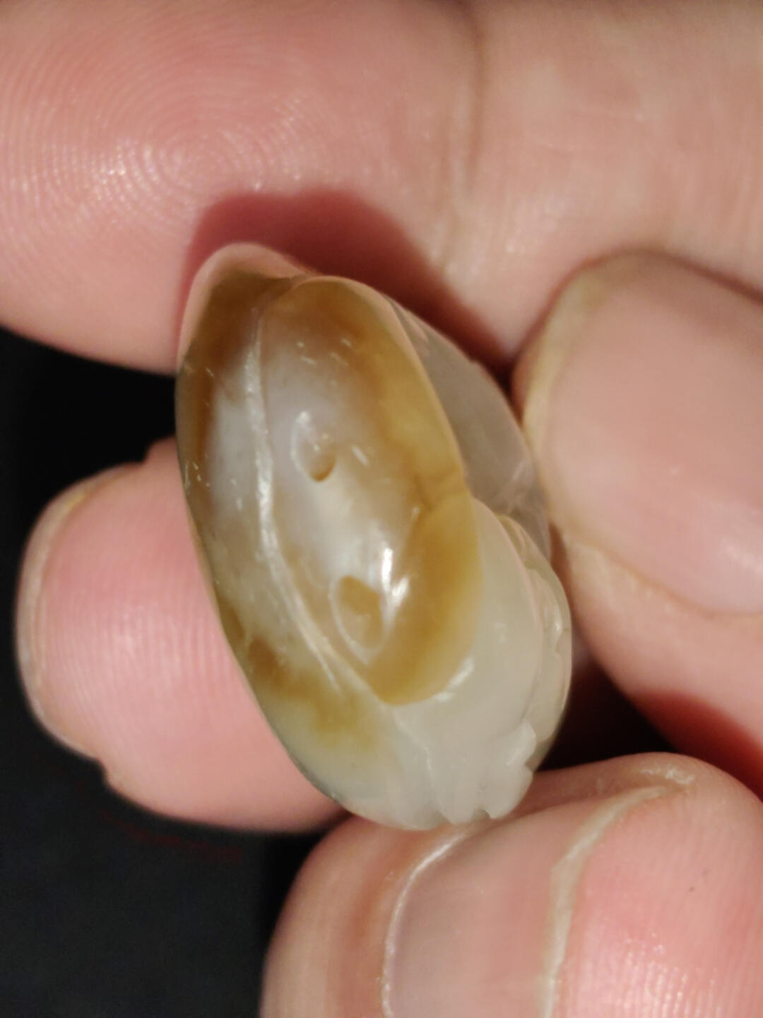 猩哥外币小铺➨【第221场】 新疆和田玉，寿星17克