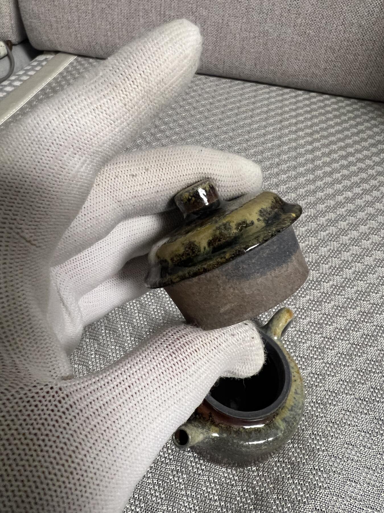 零元拍：小品原矿紫砂壶柴烧窑宝德钟（80CC）