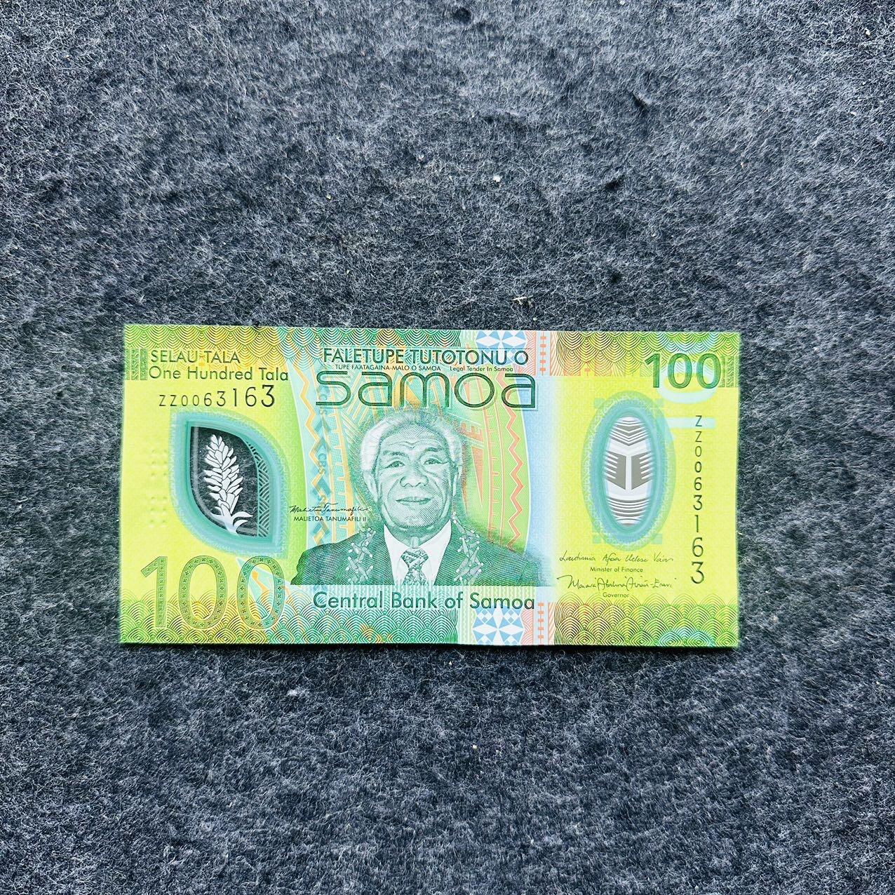🇼🇸2607 ￥￥萨摩亚2025年50和100塔拉Polymer塑料钞