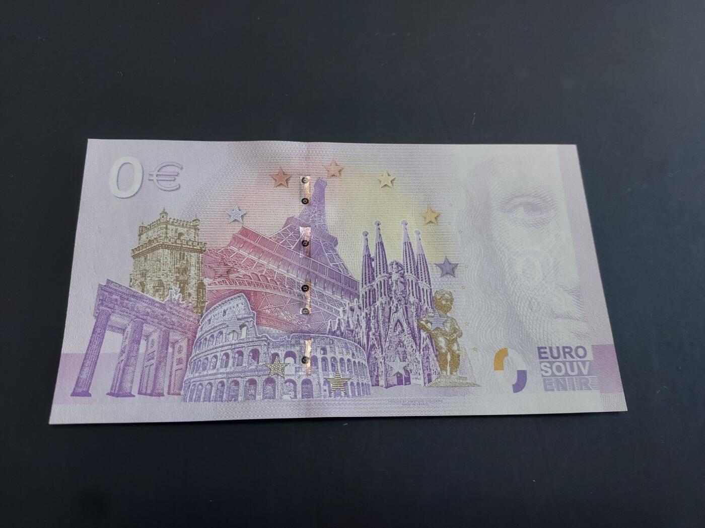 博彦收藏  AM 3月21日 8点钱币专场 全场包邮 欧洲兔年 0欧元纪念钞 UNC 全新