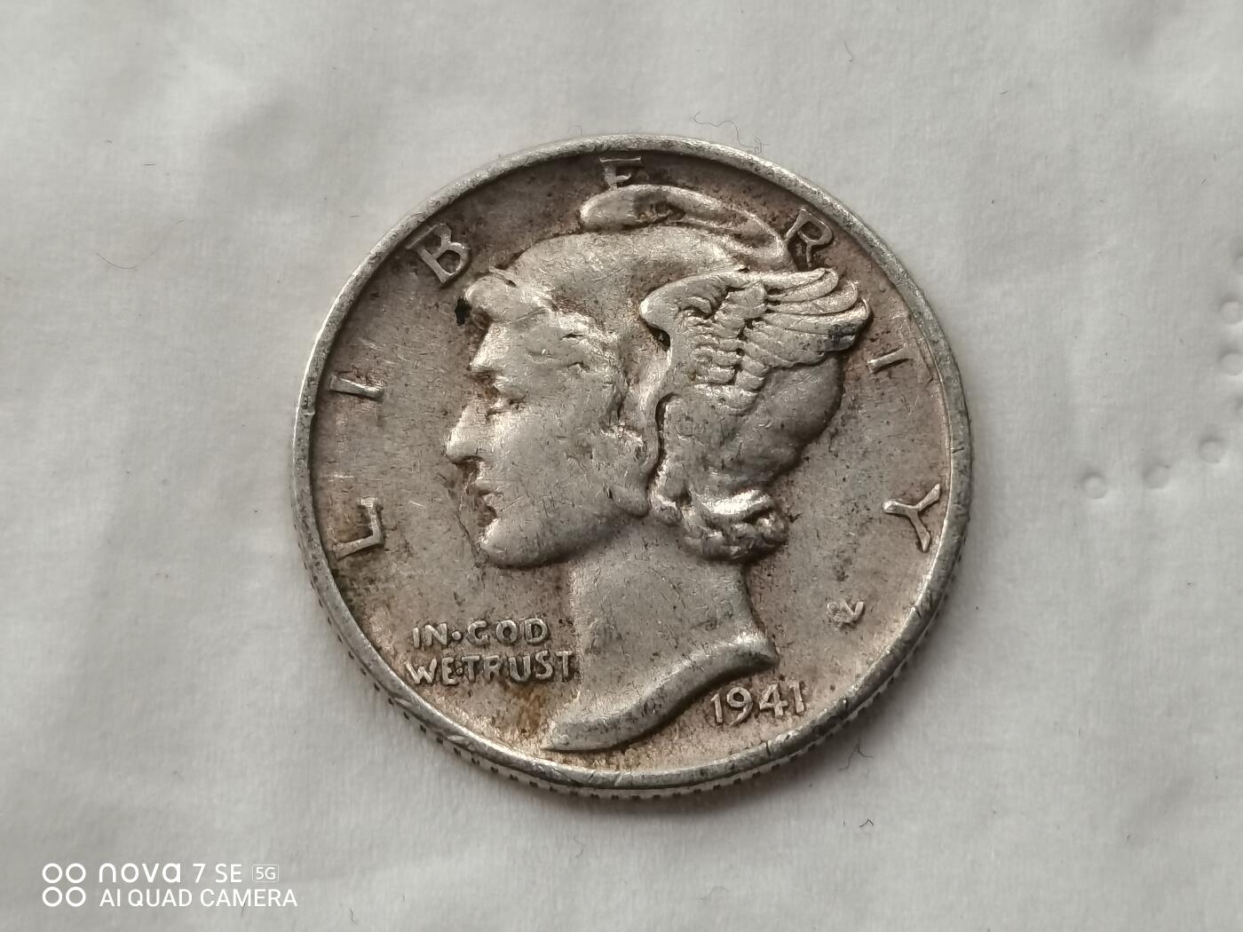 外国银币 1941年美国小银币