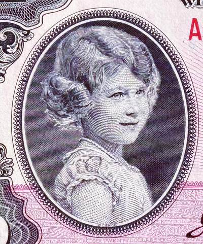 【Blue Auction】✨世界纸币精拍800期盛典——白金之夜🔥🔥🔥 C-【女王首次肖像出现在纸币上】加拿大 1935年20元 当时还是8岁伊丽莎白公主 甜美纯真可人 根据皇家儿童官方摄影师马库斯亚当斯拍摄照片所雕刻而成 背面预言故事大场景 非常耐看经典 精美异常 PMG40（在399张评级中排前7.5%）票面状态非常好 没有任何不良背标 小女王人像和主图完整 非常难遇