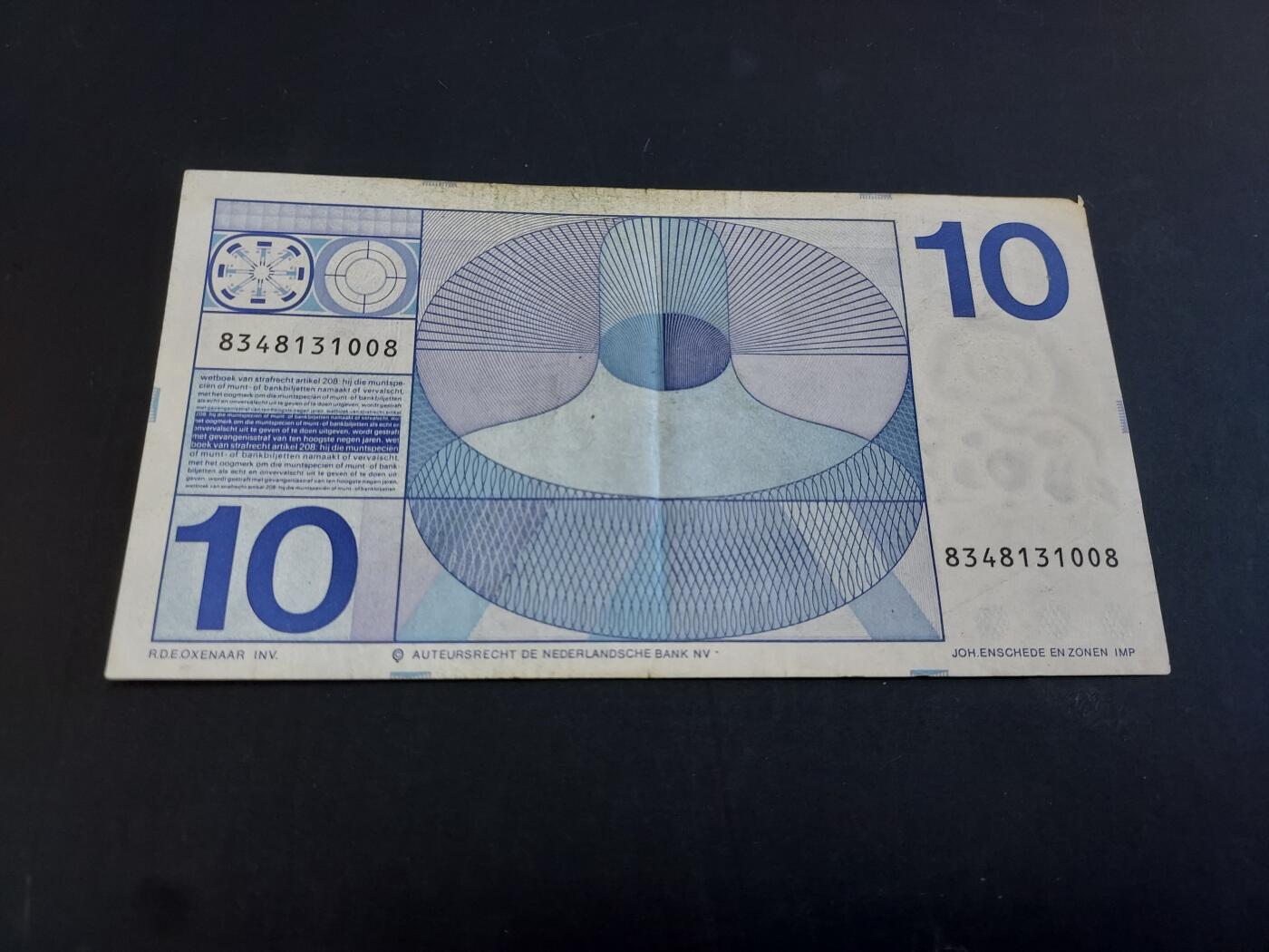 博彦收藏  AM 3月21日 8点钱币专场 全场包邮 荷兰旧版10 盾 流通品