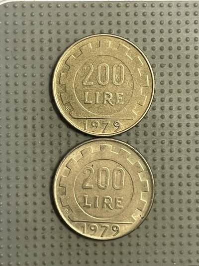 2026年第35场各国散币拍卖（总第185场） - 意大利1979年200里拉2枚