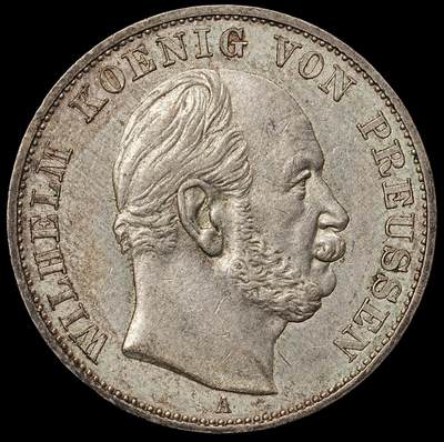 修遠堂世界钱币第107期 - 1871年普鲁士-普法战争胜利1泰勒银币
