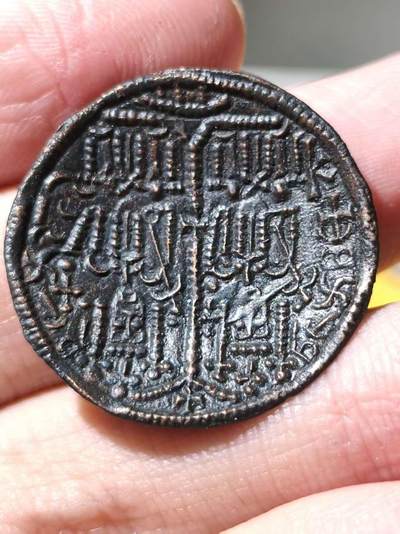 星盘世界钱币拍卖 - 中世纪 - 丝绸之路 - 古典币专场 - 极品！中世纪匈牙利阿帕德王朝碟形铜币 贝拉三世打制，面值1富力。正面圣母玛利亚抱婴侧坐像，周身光环，手持权杖，背面贝拉三世和圣伊什特万，双王并坐于王座之上，中间饰有细长十字，公元1172-1196发行，这种品相难得