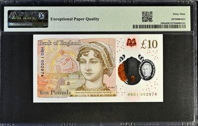 【Blue Auction】✨世界纸币精拍800期盛典——白金之夜🔥🔥🔥 G-【一组4张 首发冠全同千位小号】英国 2024年5-50镑 查尔斯三世 PMG69EPQ-66EPQ 高分套 潜力上涨品种