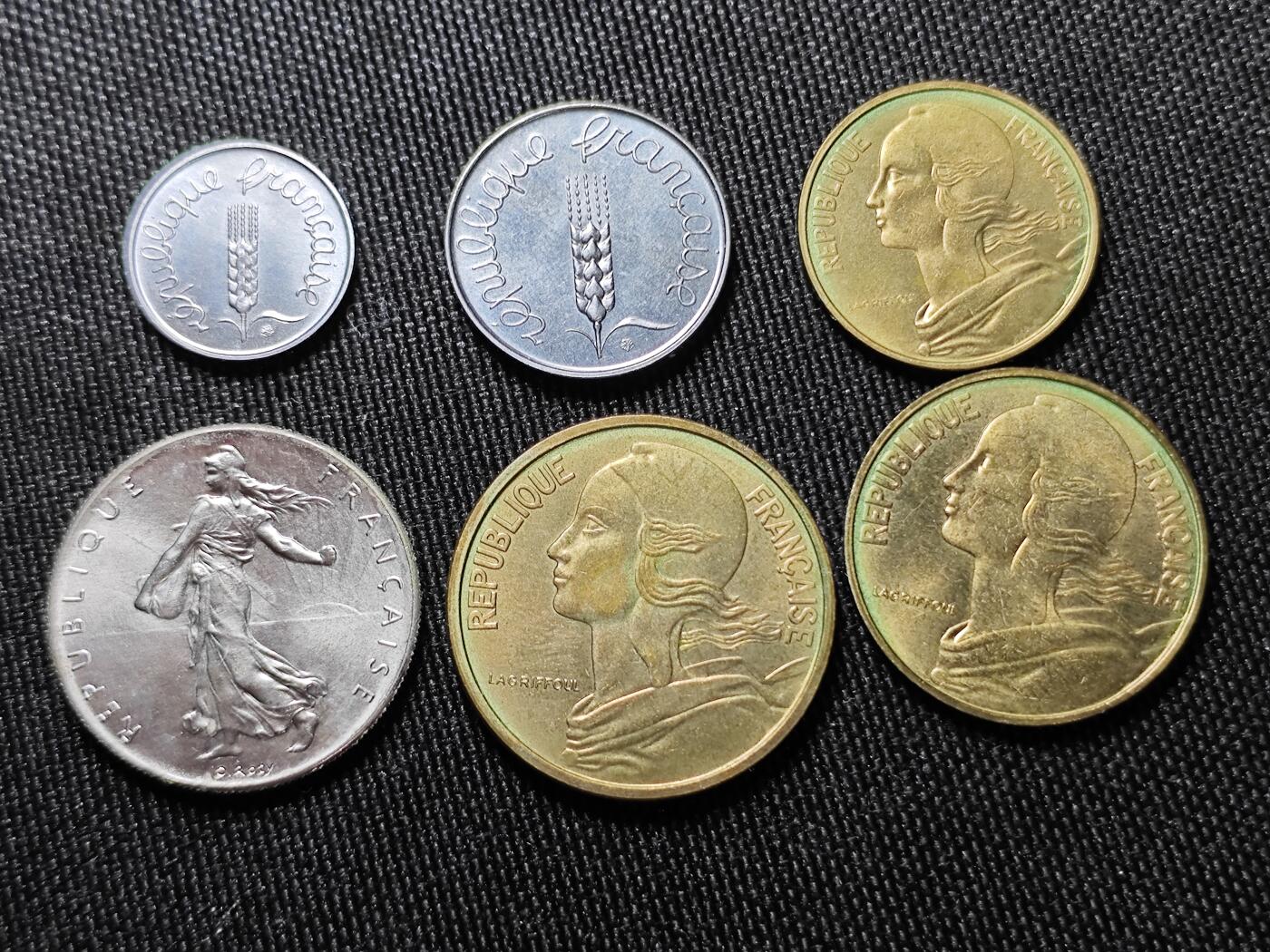 KK钱币收藏小铺   套币专场 2月预留时间 周末发货 法国套币 含少见50生丁 