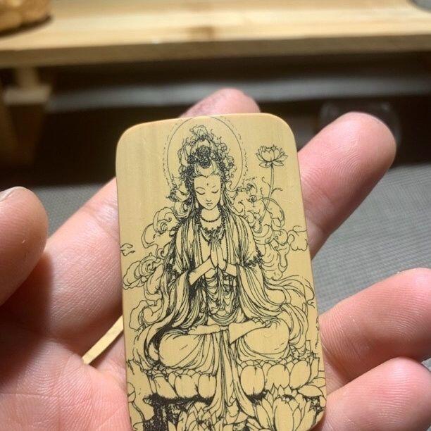 听雨轩（77）留青墨刻竹牌专场