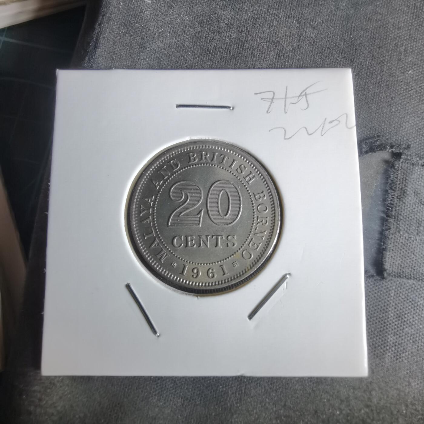 沼泽如烟--第1022场 英属马来亚婆罗洲1961年20分