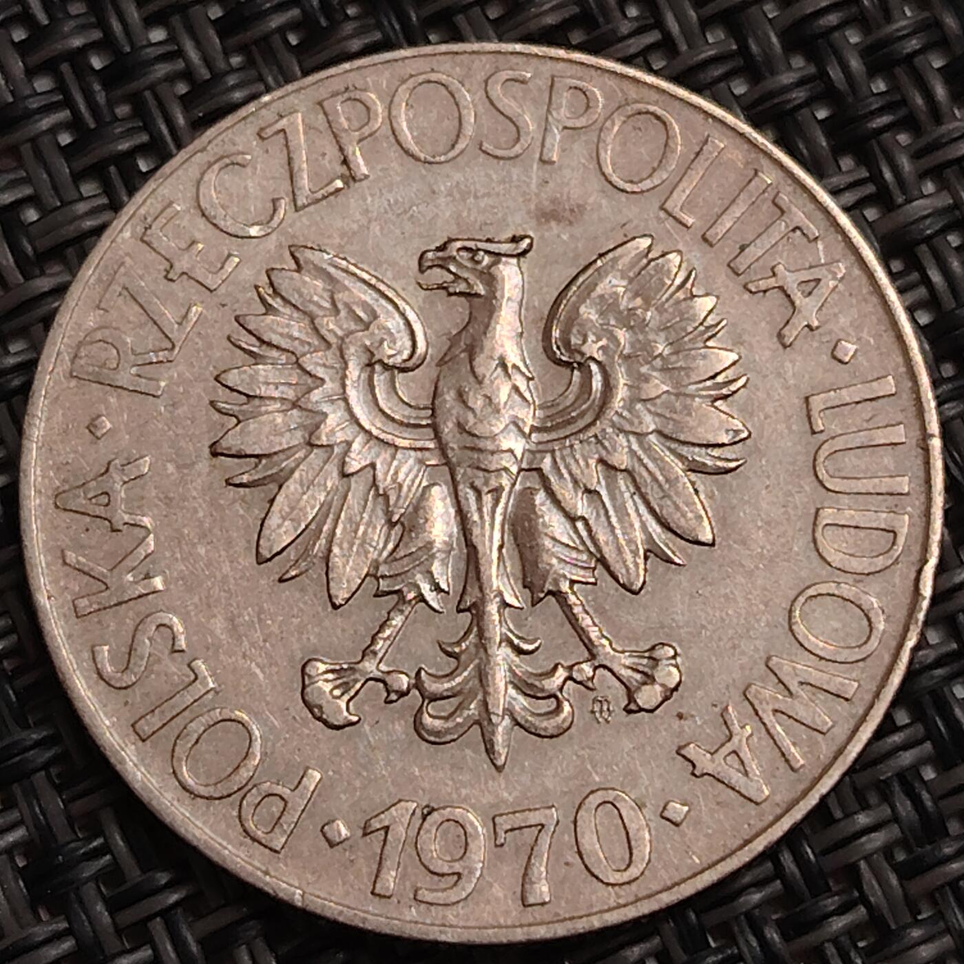 布加迪🐬～世界钱币(上海)🌾第 282 期 /  各国套币和散币 波兰🇵🇱 1970年 10兹罗提 小版