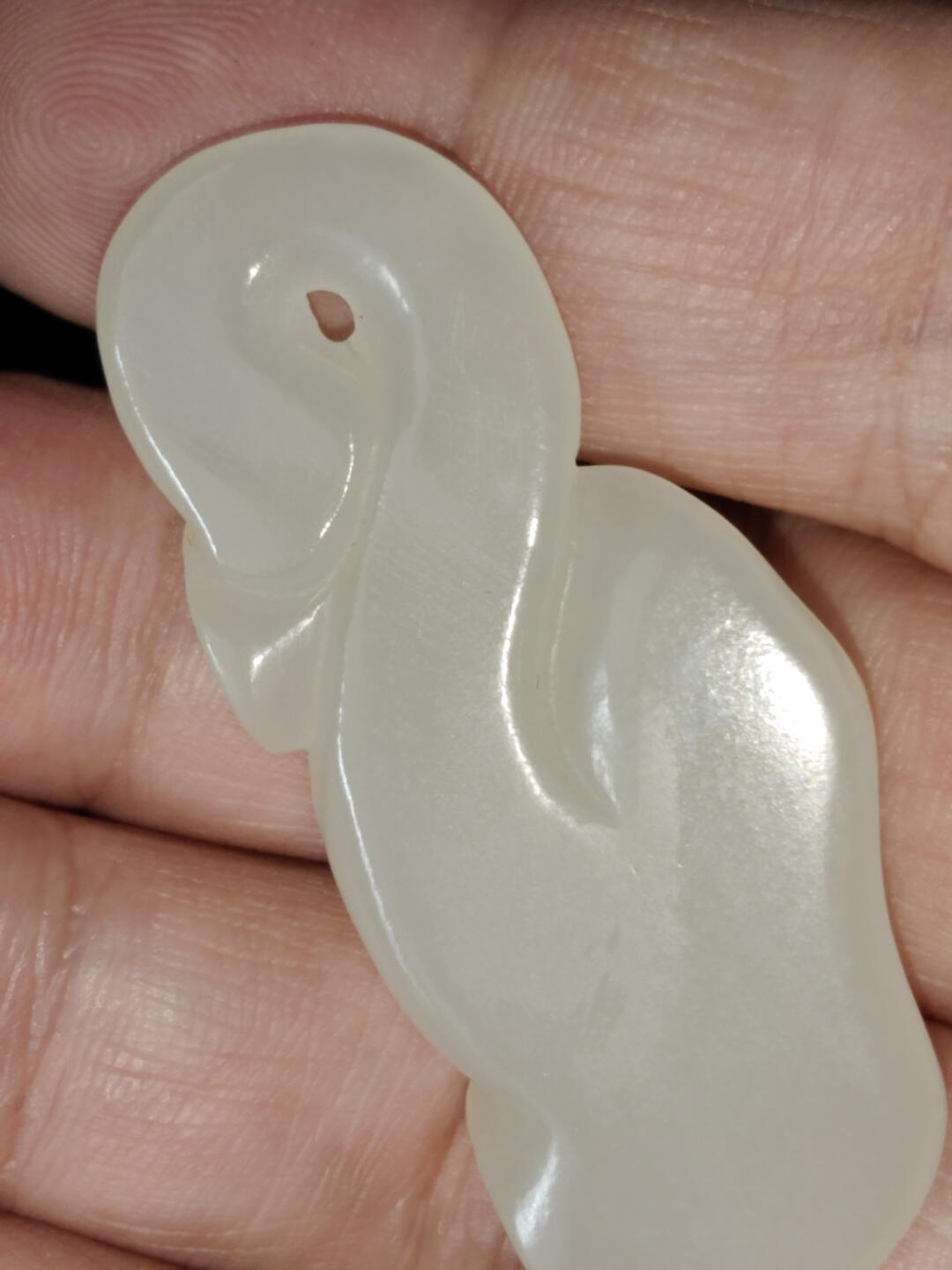 猩哥外币小铺➨【第221场】 新疆和田玉，如意16克左右