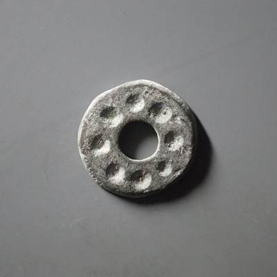 七河·世界币章水晶矿标化石杂件小拍（总第42期）（周一结标） - （4）k647 大唐西域 七河地区·粟特 藕芯砝码钱 华夏评级极美80分