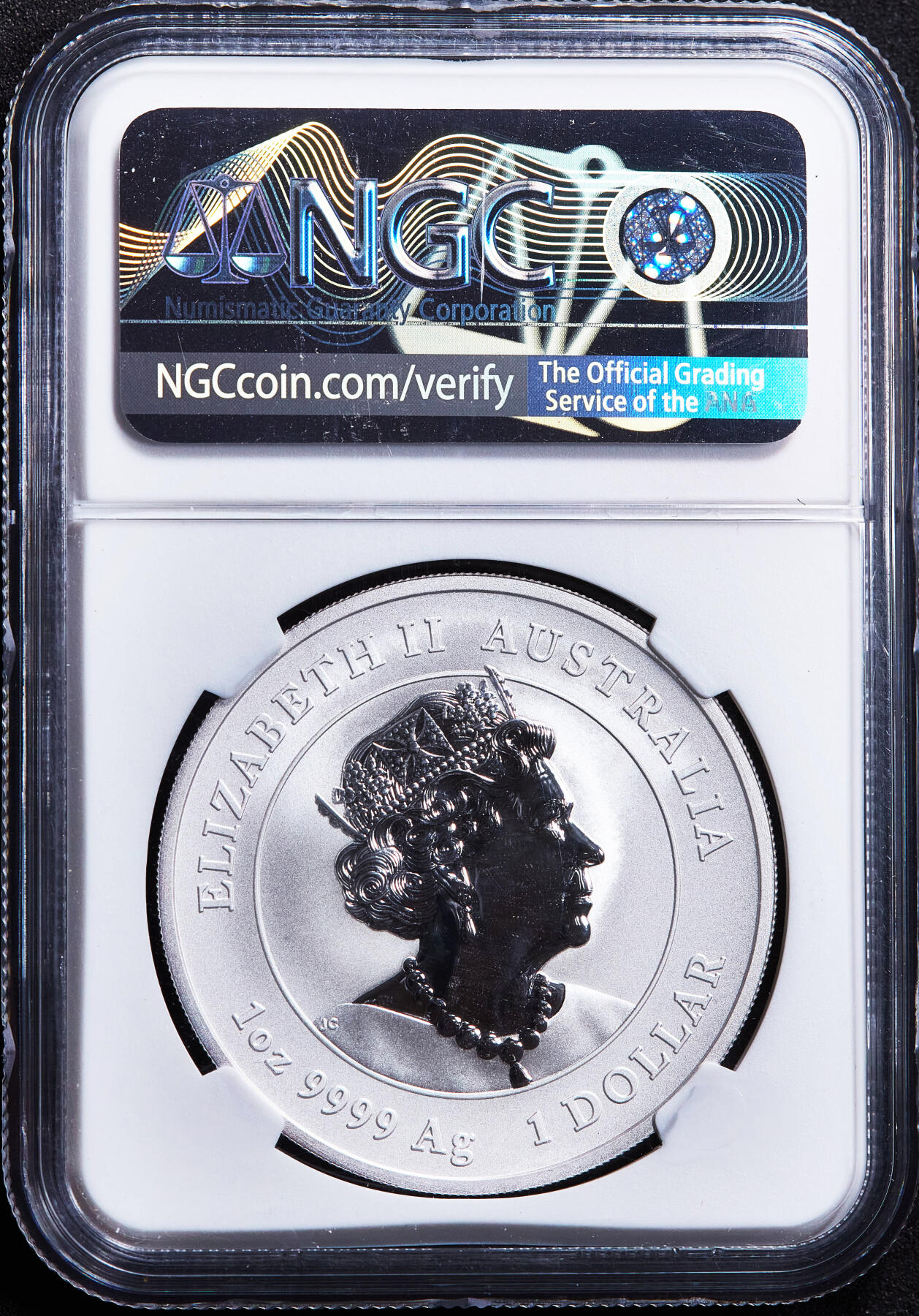 【俄甄集藏】2026年(049)03-18星期三 晚 19:30 全场包邮 澳大利亚2020年中国农历鼠年1元1盎司大银币，NGC MS70，重1盎司，999银，发行量300000枚，珀斯造币厂出品