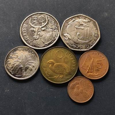 【全场包邮】纯粹捡漏拍512场 - 冈比亚1998年清年份6枚套币