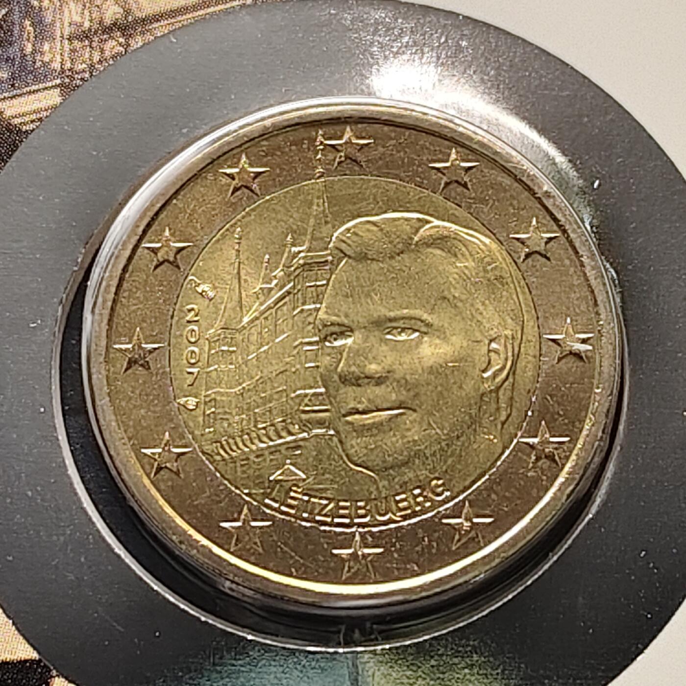 【全场包邮】纯粹捡漏拍513场 【邮币封】卢森堡2007年2欧元城堡系列大公宫纪念邮币封