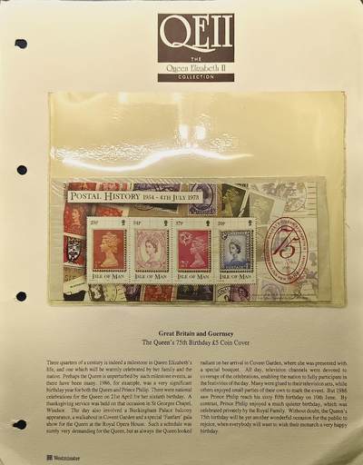 【全场包邮】纯粹捡漏拍513场 - 【邮票】马恩岛2001年女王75岁大寿回顾邮票上的女王（1954-1973年）纪念小型张