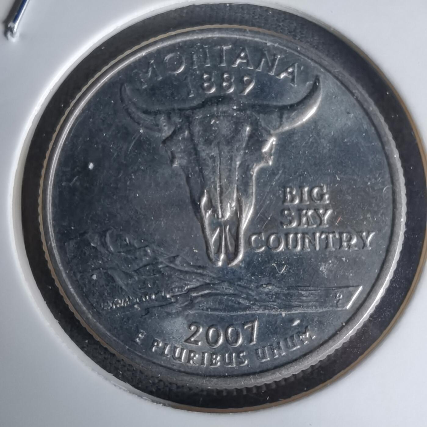 沼泽如烟--第1023场 美国2007年25分纪念币