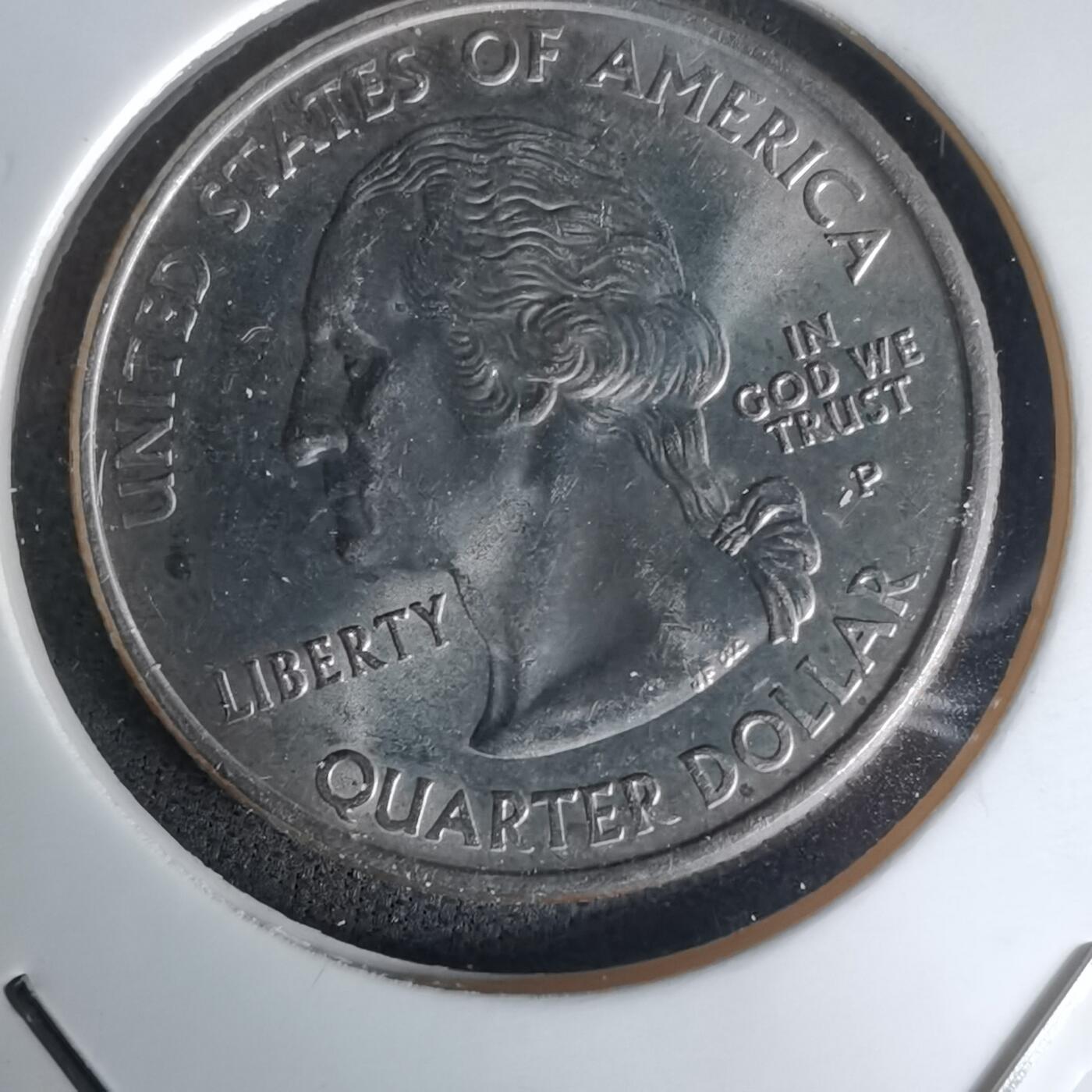 沼泽如烟--第1023场 美国2001年25分纪念币