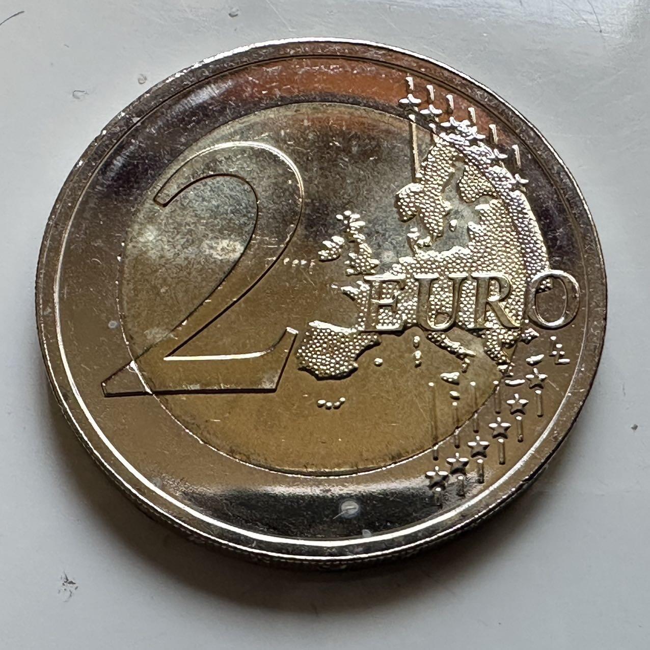 🌹外币初藏🌹🐯2026年第29场   欧元纪念币 接代拍 立陶宛 2017年 维尔纽斯老城 2欧元双色纪念币