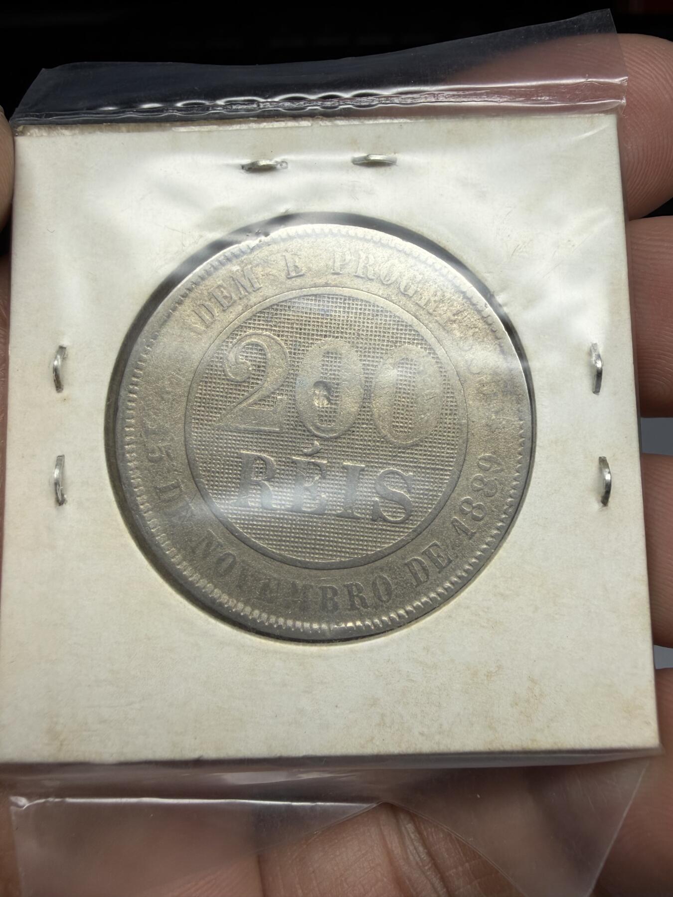 2026年集古藏今外币拍卖第三期-第4场—（总第314拍），可以寄存60天，满160元包邮。 1889年巴西200瑞斯