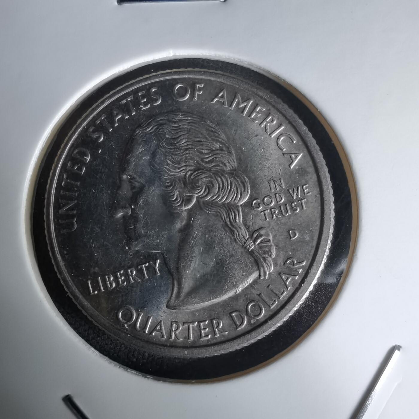 沼泽如烟--第1023场 美国1999年25分纪念币