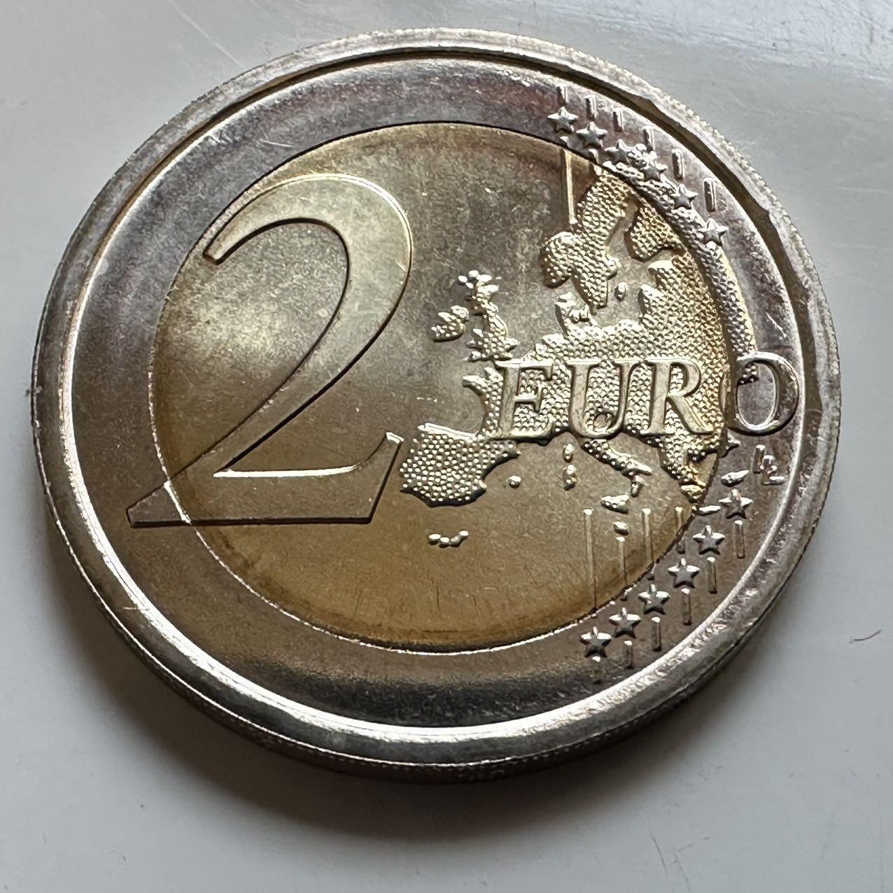 🌹外币初藏🌹🐯2026年第29场   欧元纪念币 接代拍 意大利 2017年 威尼斯圣马可大教堂重建400周年 2欧元双色纪念币