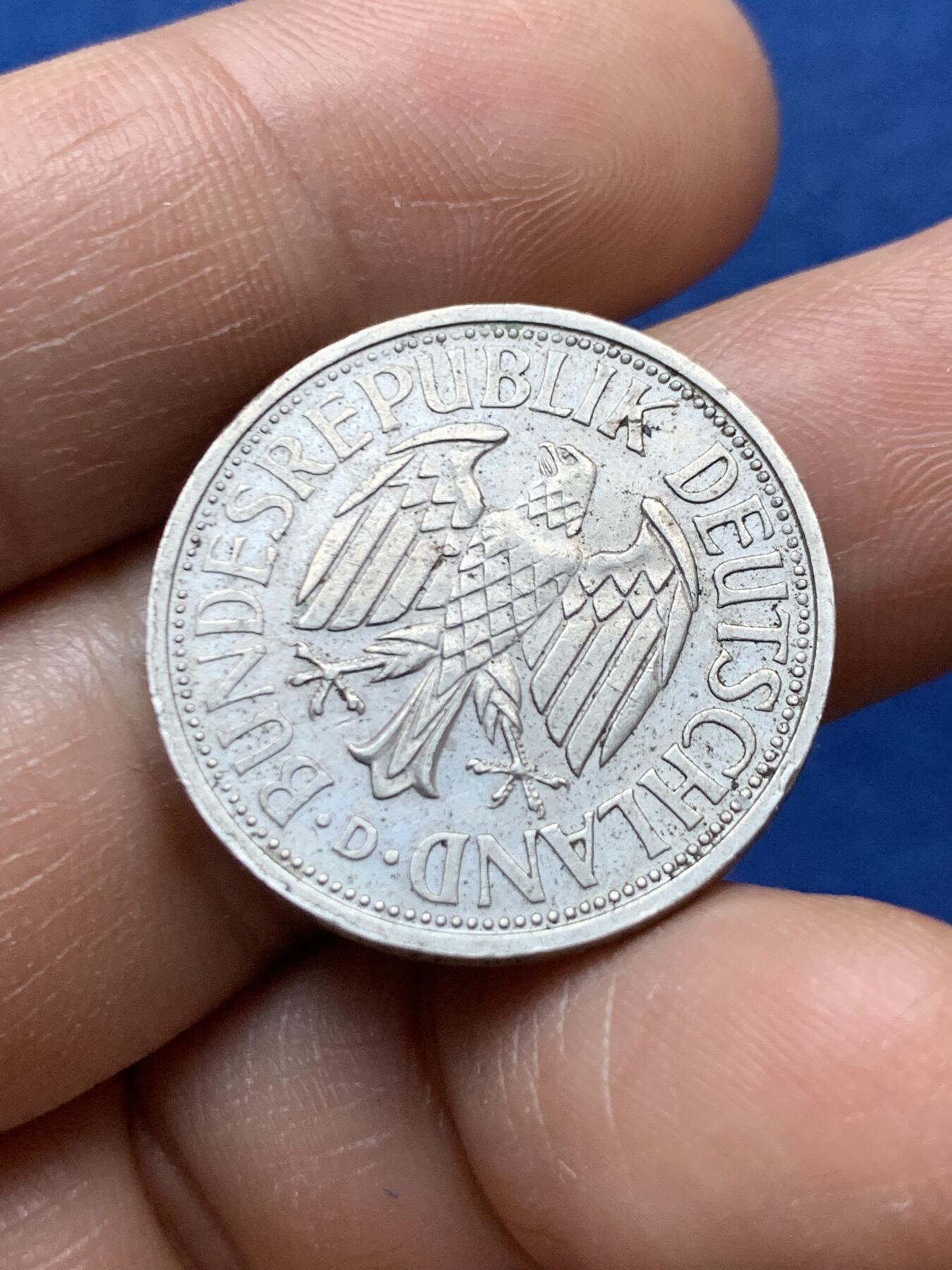 《竞宝斋》第470场 周日，周一，周二 3场连拍 （全场包邮）欢迎送拍 联邦德国1951年D版2马克