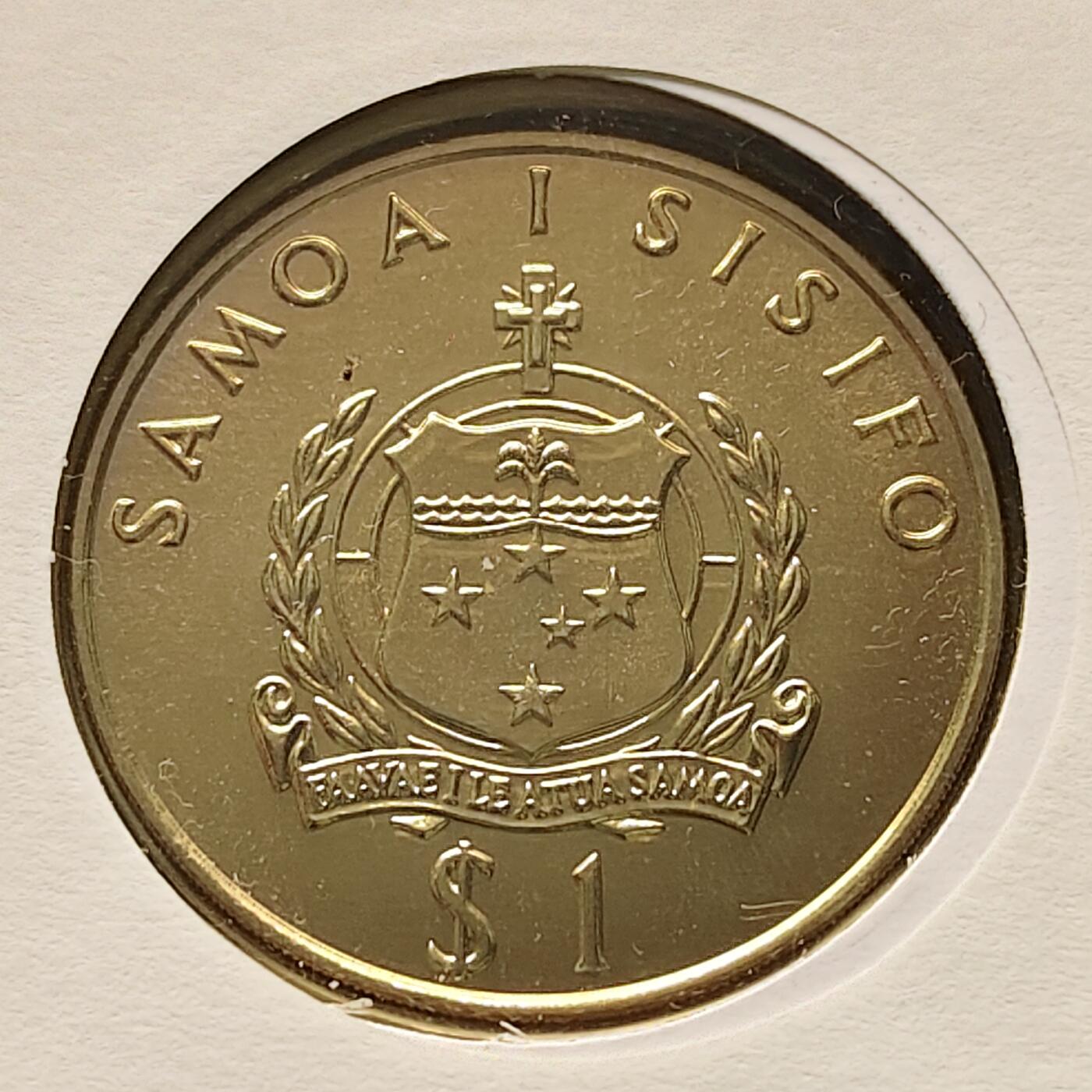 【全场包邮】纯粹捡漏拍513场 【邮币封】萨摩亚1992年1元伊丽莎白二世女王即位40周年克朗型纪念邮币封