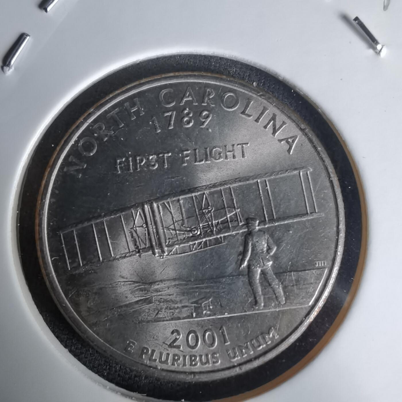 沼泽如烟--第1023场 美国2001年25分纪念币