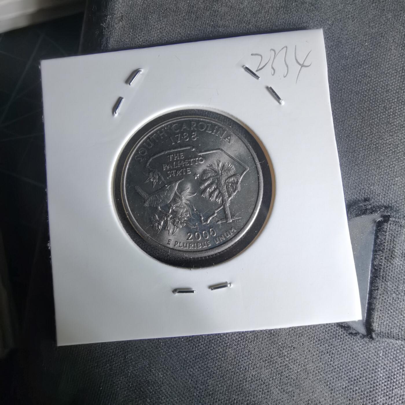 沼泽如烟--第1023场 美国2000年25分纪念币