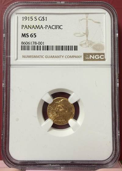 2026年3月捡漏拍 - 1915年美国巴拿马世博会金币 MS65