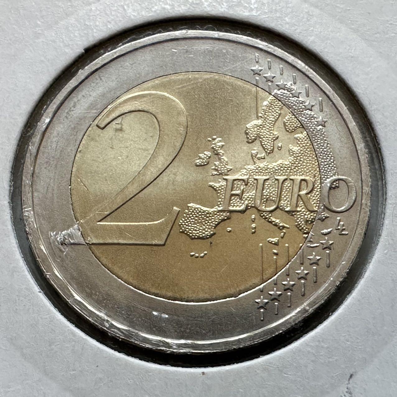 🌹外币初藏🌹🐯2026年第29场   欧元纪念币 接代拍 德国 2015年 德国统一25周年 2欧元双色纪念币