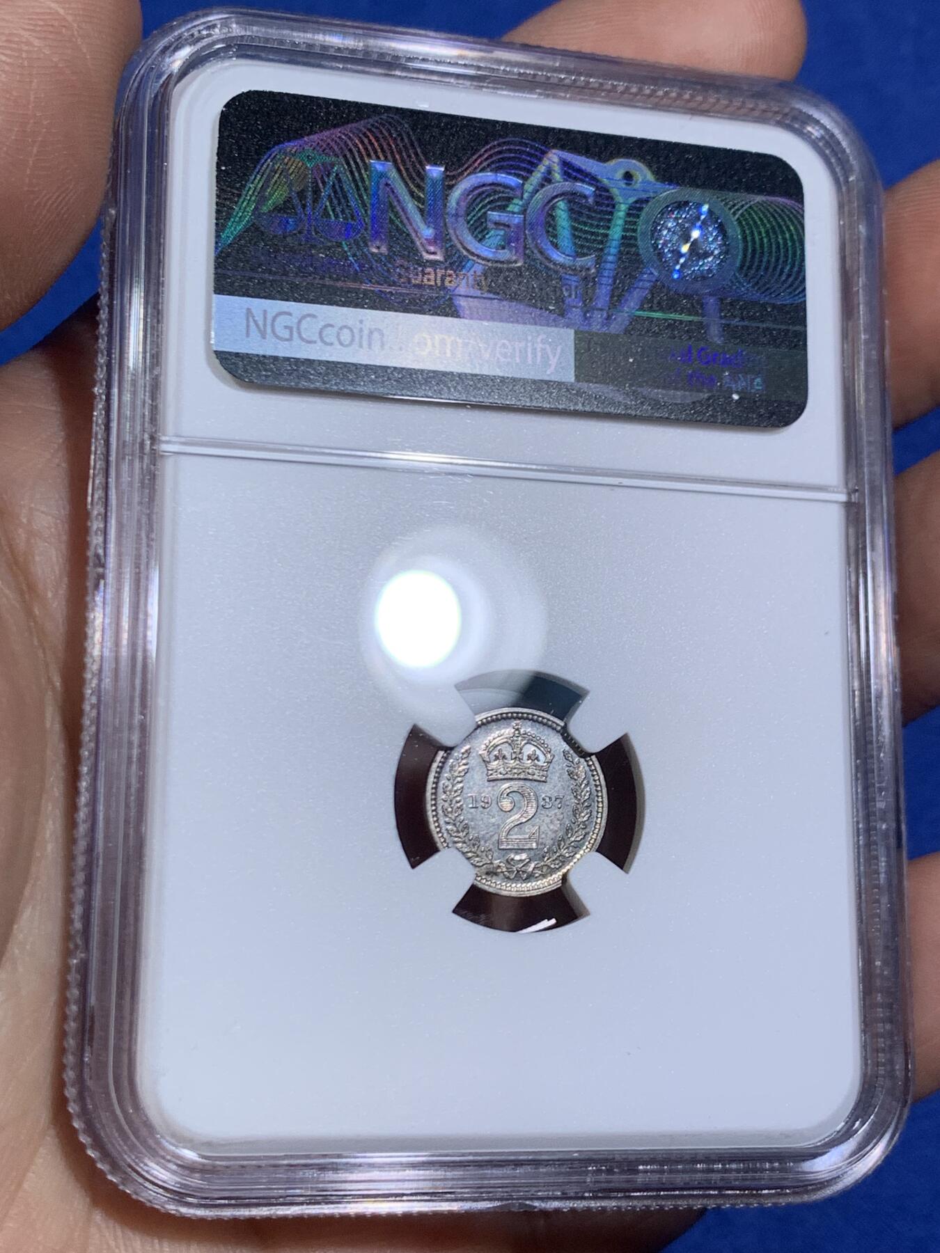 《竞宝斋》第470场 周日，周一，周二 3场连拍 （全场包邮）欢迎送拍 四枚一组 NGC PF64-66 英国1937年乔治六世精制濯足银币一套