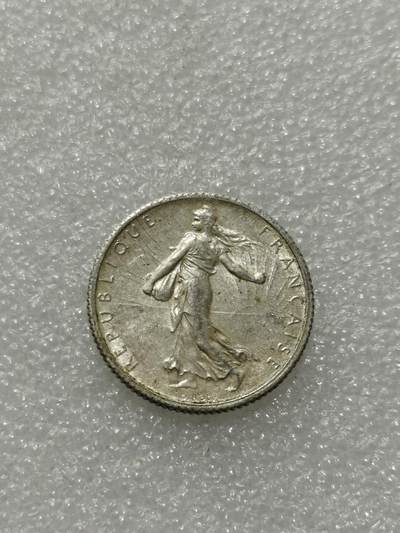 天下钱庄专场欢迎参拍 - 法国播种女神1法郎银币