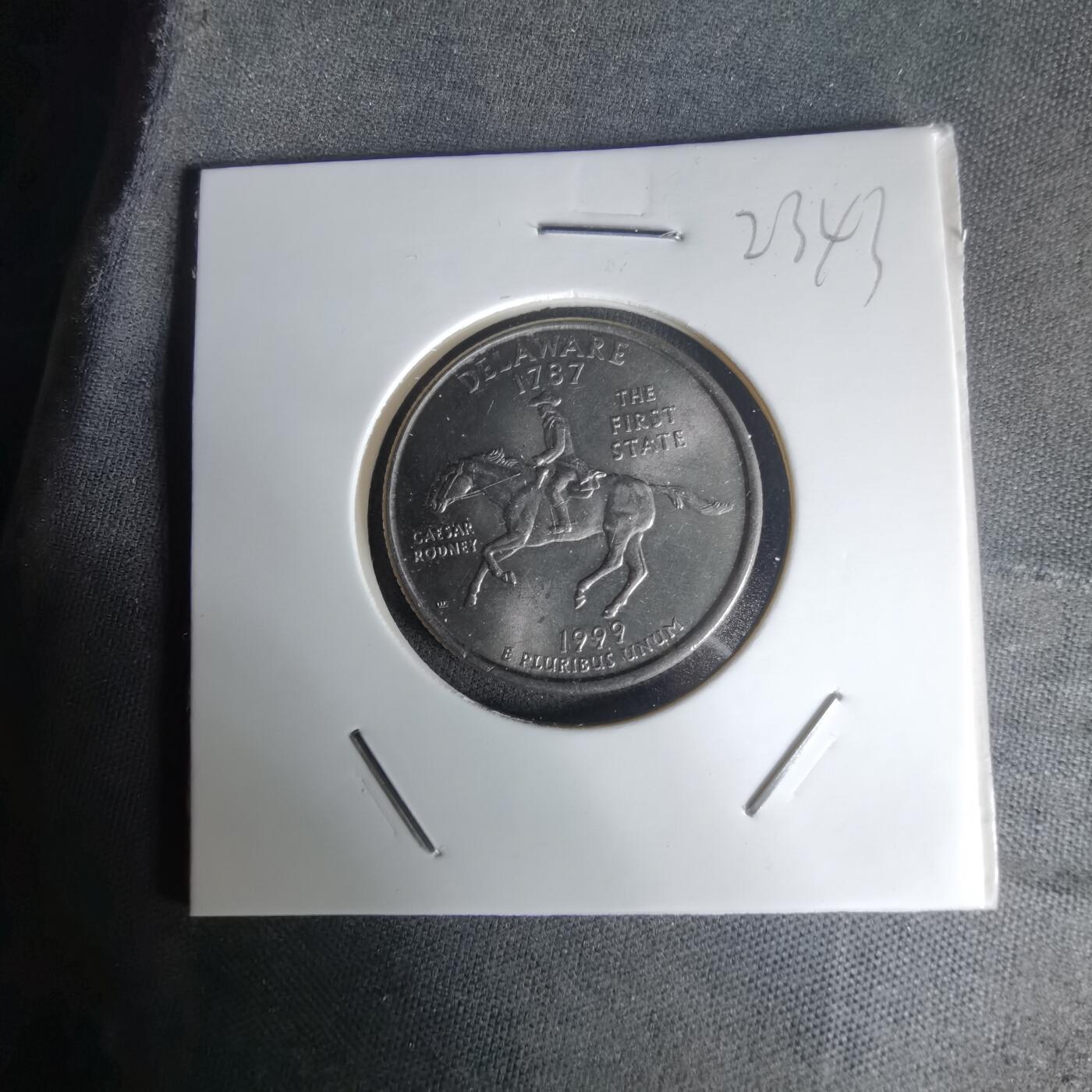 沼泽如烟--第1023场 美国1999年25分纪念币