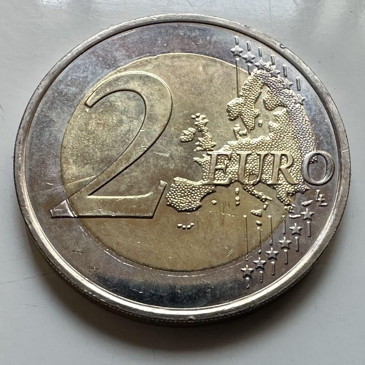 🌹外币初藏🌹🐯2026年第29场   欧元纪念币 接代拍 葡萄牙 2020年 科英布拉大学建校730周年 2欧元双色纪念币