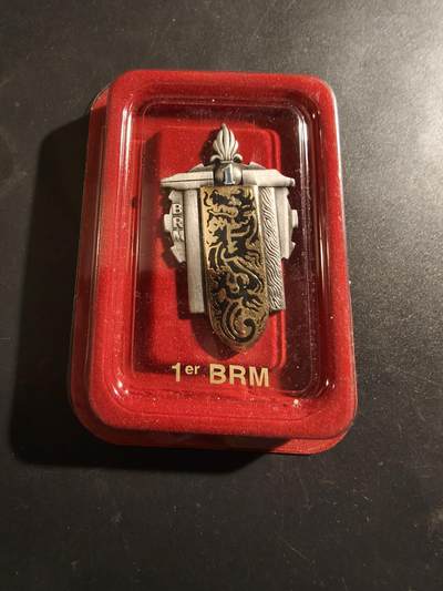 老王徽章第187期 - 法国外籍军团第1后勤维护大队证章    亚瑟贝特朗原盒