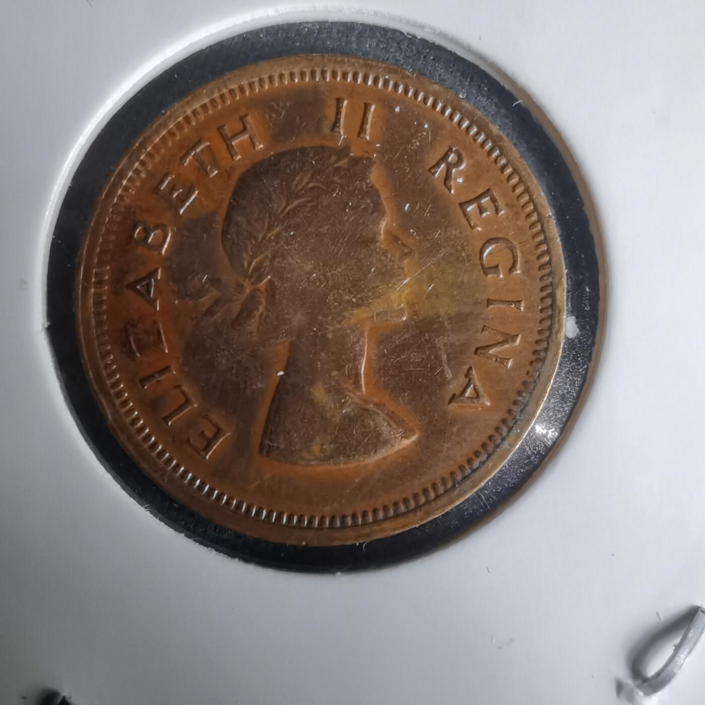 沼泽如烟--第1024场 南非1954年四分之一便士