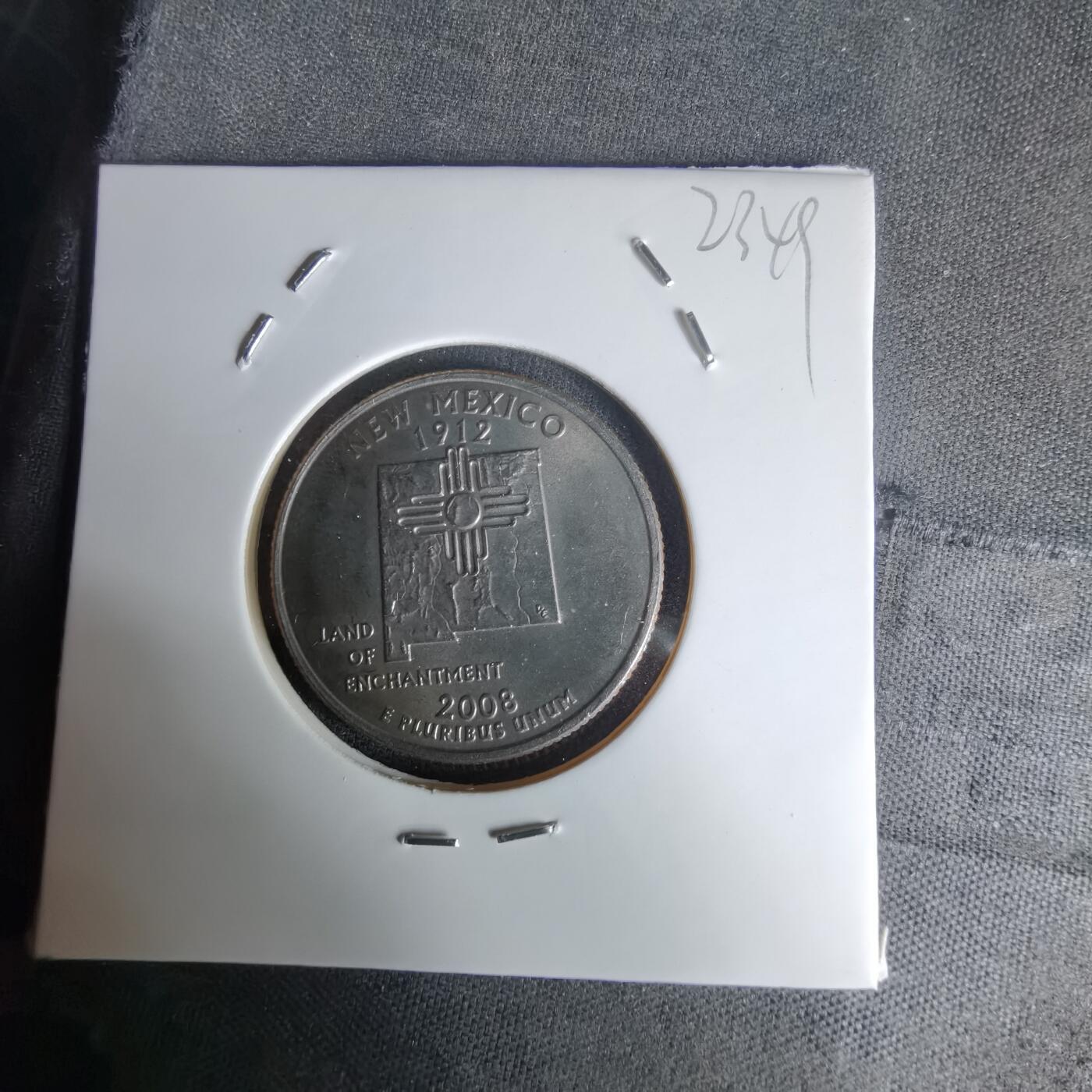 沼泽如烟--第1023场 美国2008年25分纪念币