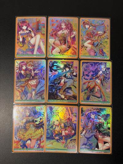 NO.27 好又多金牌大场，每周一站式配齐，方便凑单！（周6晚9点截拍，卖家送拍0抽成！） - 驴打滚 色彩女孩系列 第三弹-黄色 一套9张 折光彩闪