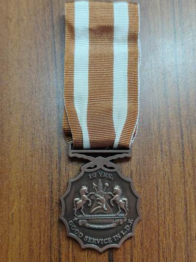 蜀地medal徽章收藏 春季精品拍场 - 莱索托王国铜级军事服役奖章 稀少 ，莱索托王国人口仅仅230万，军队更是少的可怜，仅有三千人余人，该章发行量可想而知