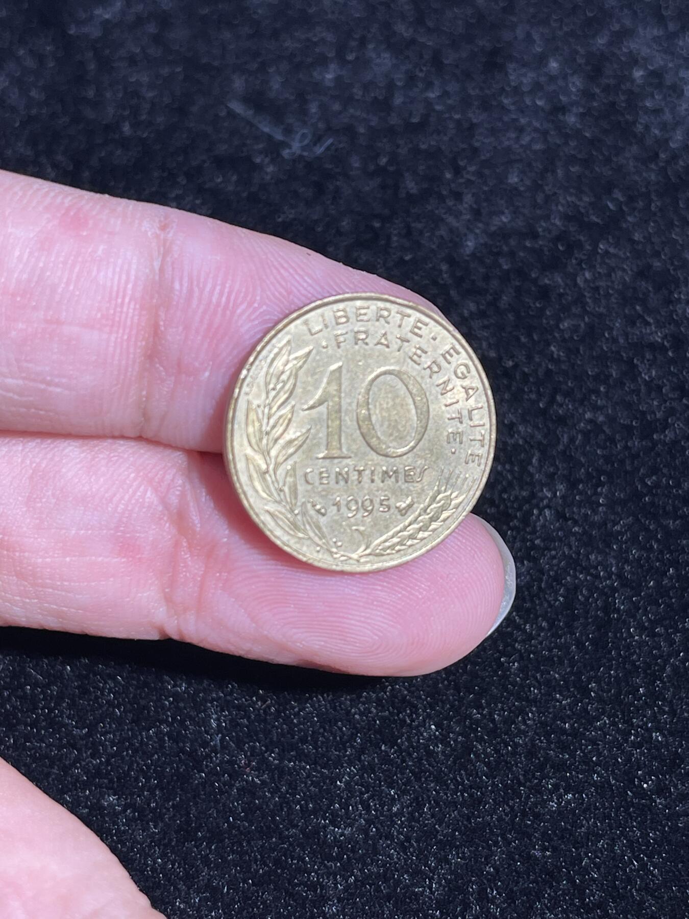 🪙北京琉璃厂-京城古泉汇🪙春季钱币邮票杂项专场拍卖-第一期 法国🇫🇷10生丁硬币1995年女神头