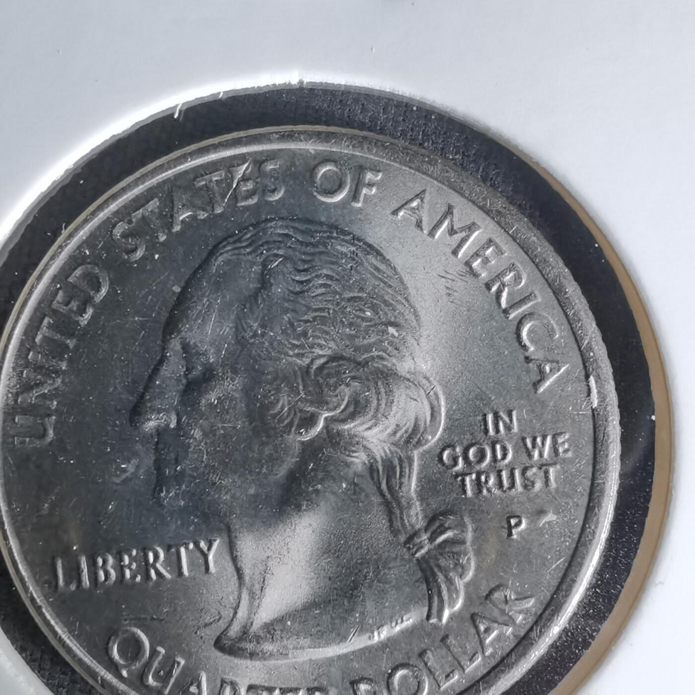 沼泽如烟--第1023场 美国2001年25分纪念币