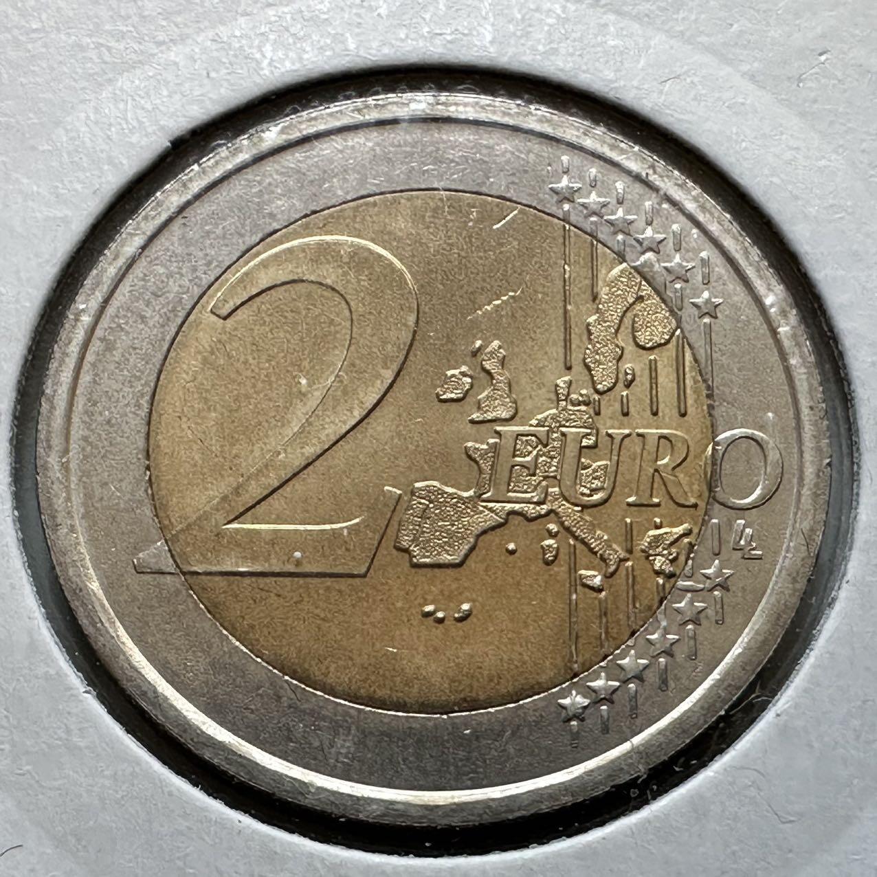 🌹外币初藏🌹🐯2026年第29场   欧元纪念币 接代拍 意大利 2004年 世界粮食计划署 2欧元双色纪念币