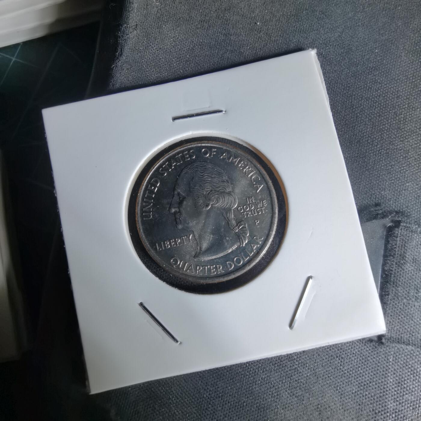 沼泽如烟--第1023场 美国2001年25分纪念币