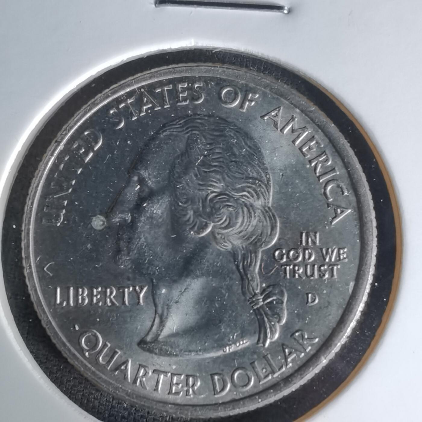 沼泽如烟--第1023场 美国2001年25分纪念币