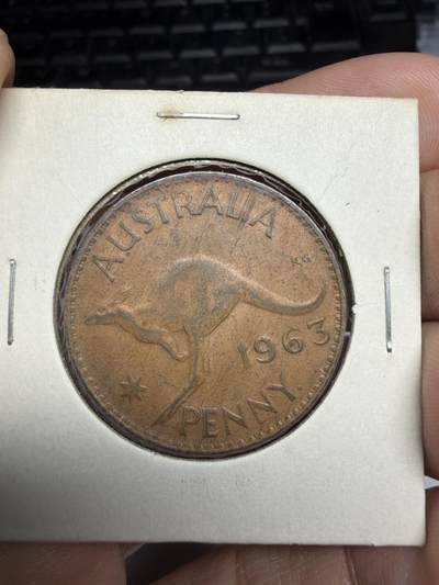 2026年集古藏今外币拍卖第三期-第4场—（总第314拍），可以寄存60天，满160元包邮。 - 1963年澳大利亚一便士