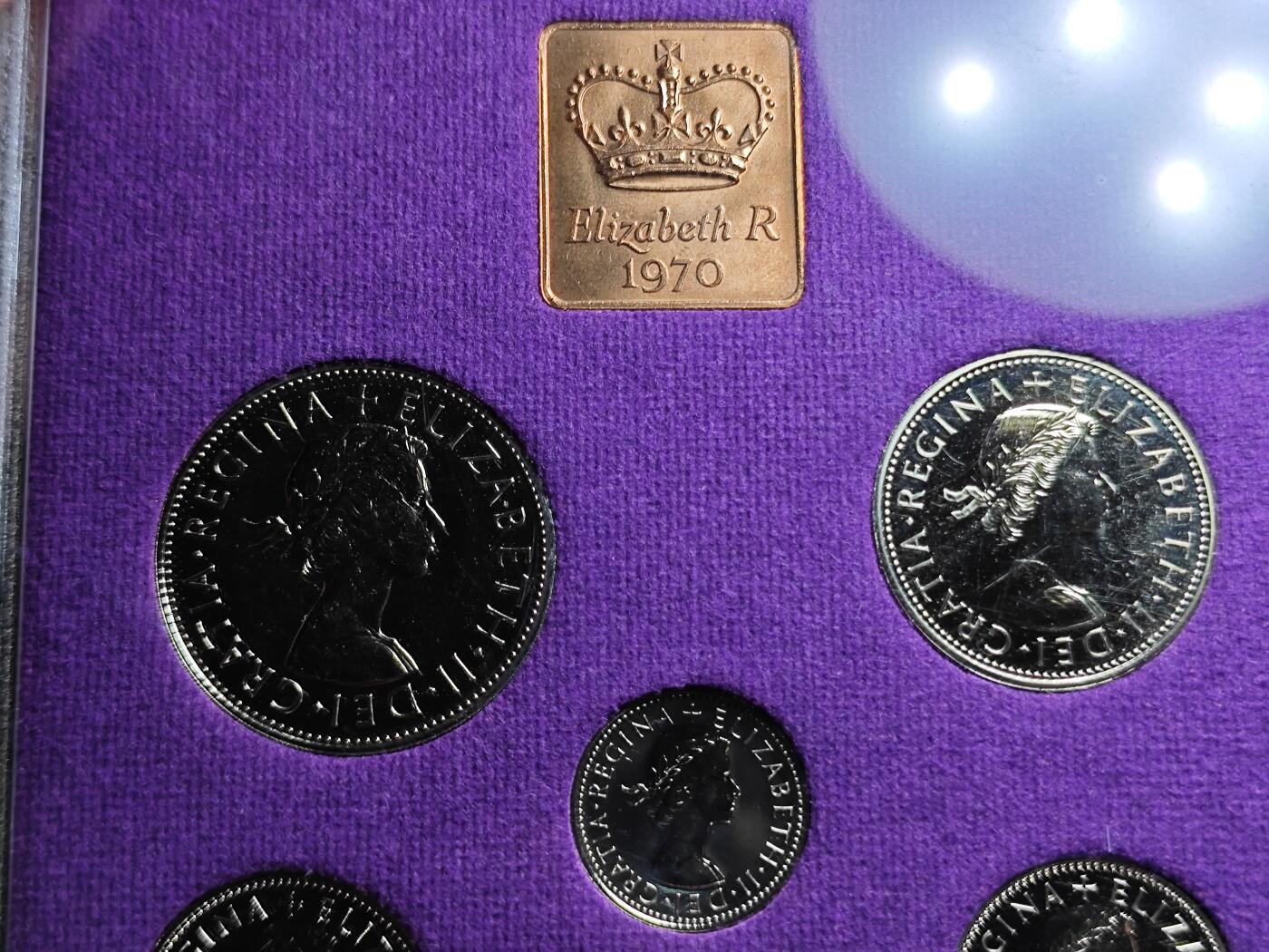 KK钱币收藏小铺   套币专场 2月预留时间 周末发货  1970英国大小面值清年一套 精制套币